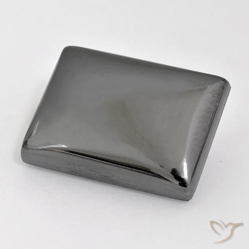 26.82ct Naturel Gris moyen Hématite, Baquette, Opaque