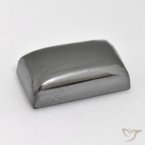 Hématite Gris argent naturelle Baquette, 19.79 ct, Opaque