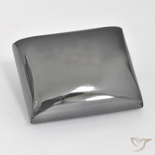 Hématite Gris argent naturelle Baquette, 28.12 ct, Opaque