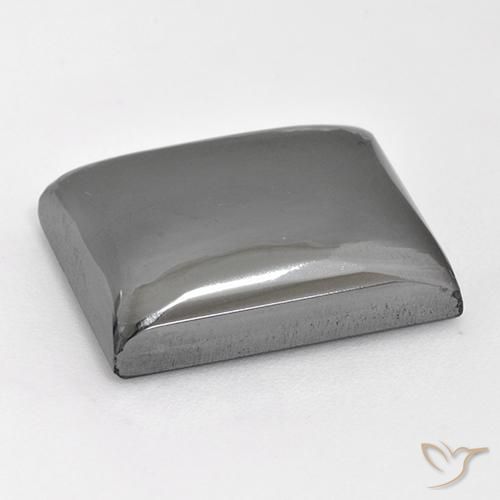 Hématite Gris argent naturelle Baquette, 28.12 ct, Opaque