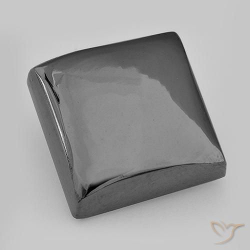 Hématite Gris moyen naturelle Carré, 25.13 ct, Opaque
