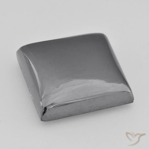 Hématite Gris moyen naturelle Carré, 27.30 ct, Opaque