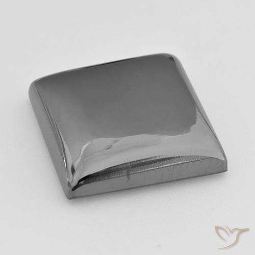 Hématite Gris argent naturelle Carré, 20.88 ct, Opaque