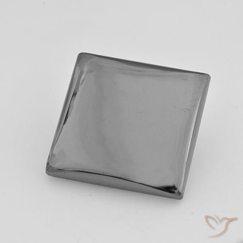 Hématite Gris moyen naturelle Carré, 20.31 ct, Opaque