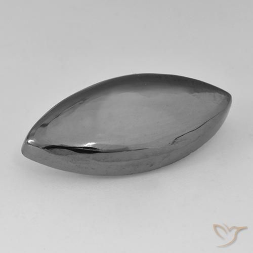 23.24ct Naturel Gris moyen Hématite, Marquise, Opaque
