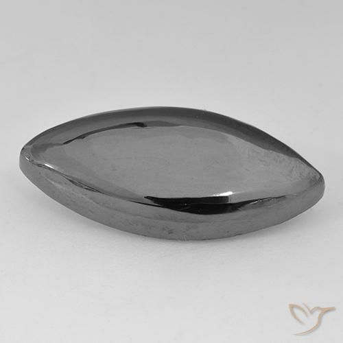 Hématite Gris moyen naturelle Marquise, 23.24 ct, Opaque