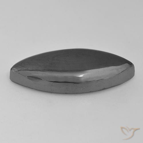 Hématite Gris moyen naturelle Marquise, 23.24 ct, Opaque