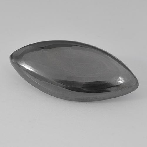 Hématite gris naturelle marquise, 10,23 ct, opaque