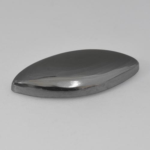 Hématite gris naturelle marquise, 10,23 ct, opaque