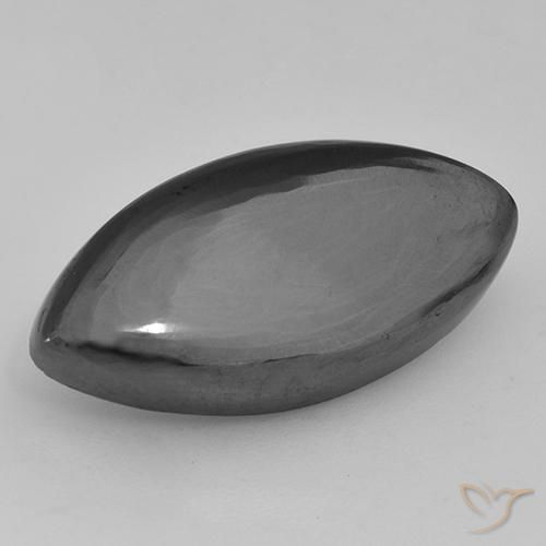 21.59ct Naturel Gris moyen Hématite, Marquise, Opaque