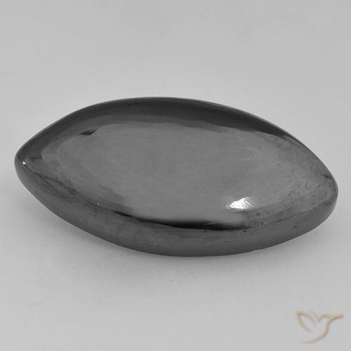 Hématite Gris moyen naturelle Marquise, 21.59 ct, Opaque