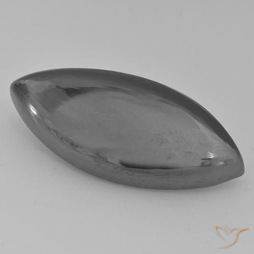 Hématite Gris moyen naturelle Marquise, 29.54 ct, Opaque