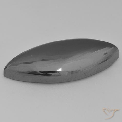 Hématite Gris moyen naturelle Marquise, 29.54 ct, Opaque