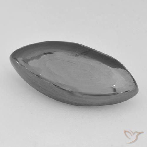 Hématite gris naturelle marquise, 13,32 ct, opaque