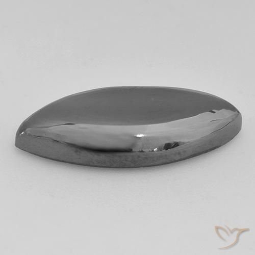 Hématite gris naturelle marquise, 13,32 ct, opaque