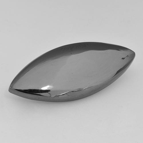 Hématite gris naturelle marquise, 17,41 ct, opaque