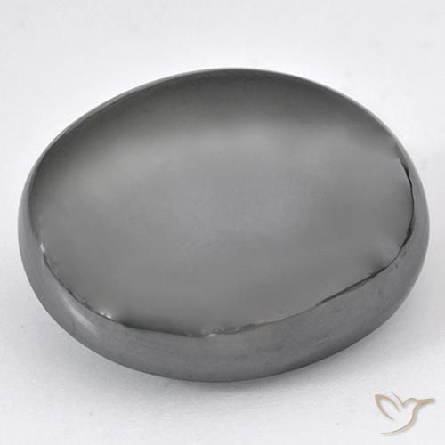 47.89ct Naturel Gris moyen Hématite, ovale, Opaque