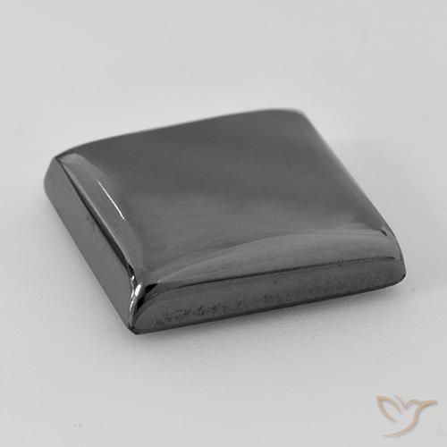 Hématite Gris argent naturelle Carré, 24.04 ct, Opaque