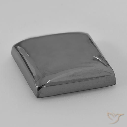 Hématite Gris moyen naturelle Carré, 28.45 ct, Opaque