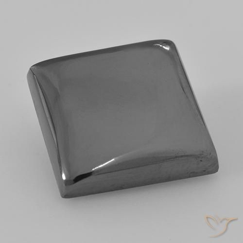 Hématite Gris moyen naturelle Carré, 23.73 ct, Opaque