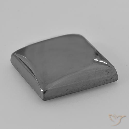 Hématite Gris moyen naturelle Carré, 23.73 ct, Opaque