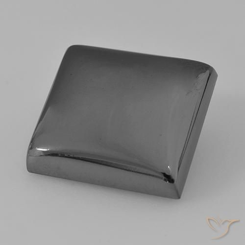 21.57ct Naturel Gris moyen Hématite, Carré, Opaque
