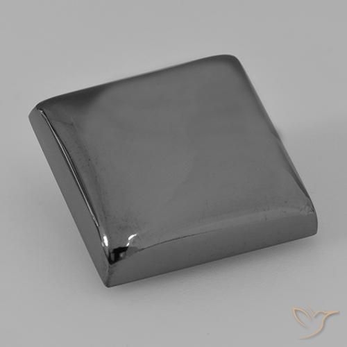 Hématite Gris moyen naturelle Carré, 21.57 ct, Opaque