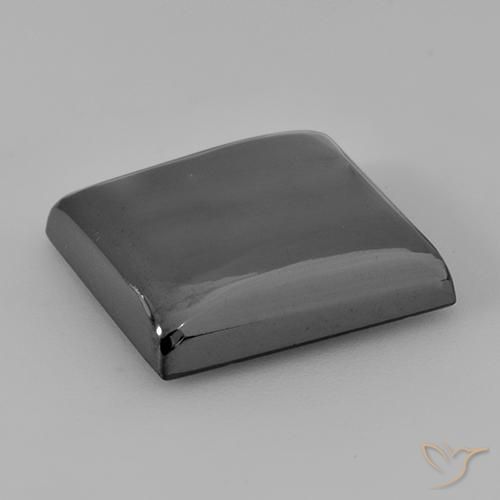 Hématite Gris moyen naturelle Carré, 21.57 ct, Opaque