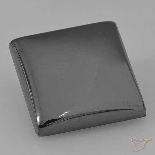 Hématite Gris moyen naturelle Carré, 26.42 ct, Opaque