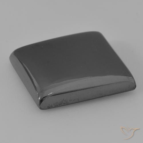 Hématite Gris moyen naturelle Carré, 26.42 ct, Opaque