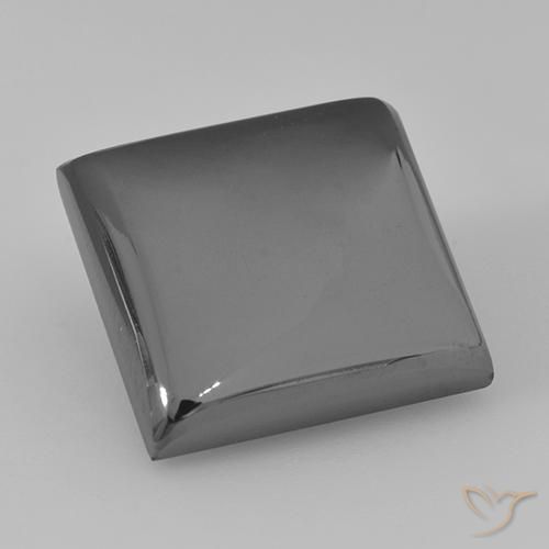 21.70ct Naturel Gris moyen Hématite, Carré, Opaque