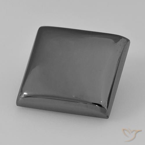 Hématite Gris moyen naturelle Carré, 21.70 ct, Opaque