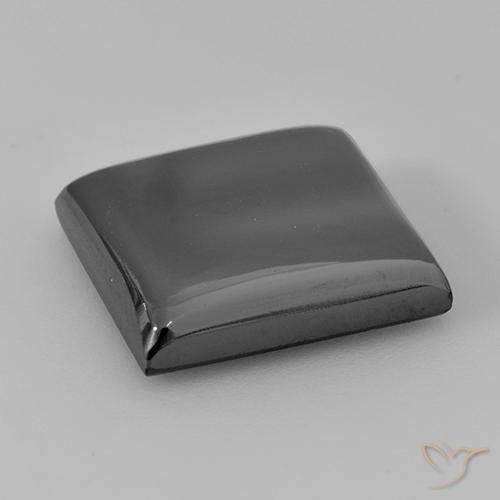 Hématite Gris moyen naturelle Carré, 21.70 ct, Opaque