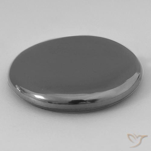 Hématite Gris moyen naturelle Tour, 31.75 ct, Opaque