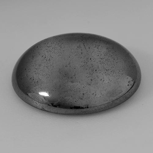 Hématite Gris moyen naturelle Coupe roude, 32.79 ct, Opaque