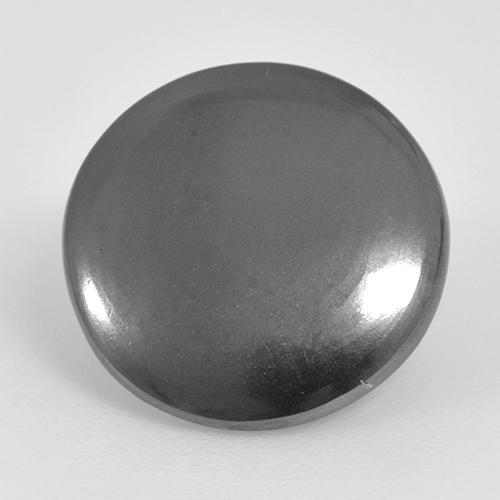 Hématite Gris moyen naturelle Coupe roude, 6.86 ct, Opaque