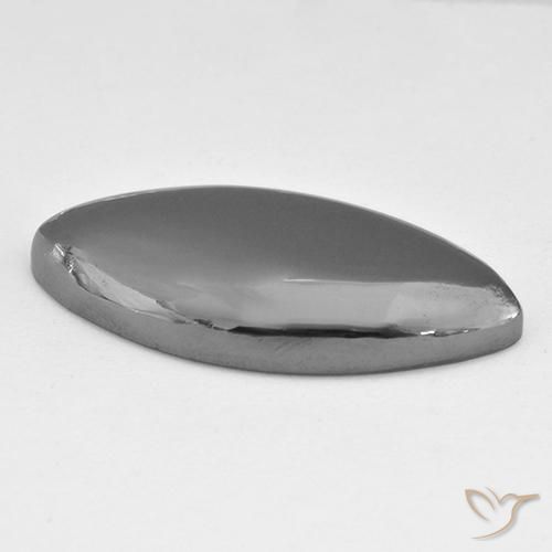 Hématite Gris argent naturelle Marquise, 30.85 ct, Opaque