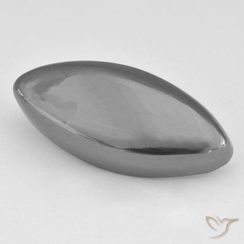 Hématite Gris moyen naturelle Marquise, 23.44 ct, Opaque