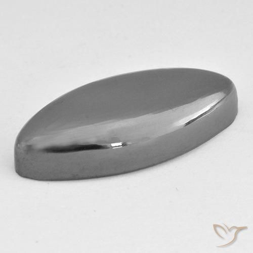 Hématite Gris moyen naturelle Marquise, 23.44 ct, Opaque