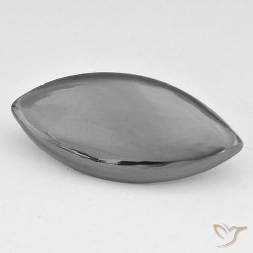 18.06ct Naturel Gris argent Hématite, Marquise, Opaque
