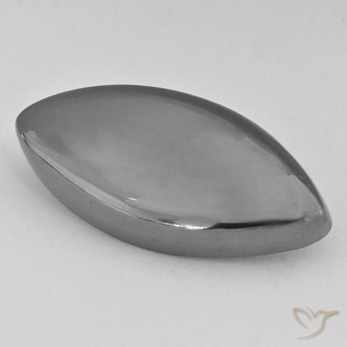Hématite Gris moyen naturelle Marquise, 29.62 ct, Opaque