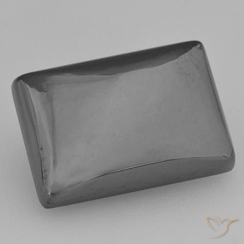 Hématite Gris moyen naturelle Baquette, 13.17 ct, Opaque