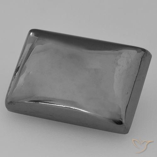 Hématite Gris moyen naturelle Baquette, 13.17 ct, Opaque