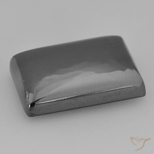 Hématite Gris moyen naturelle Baquette, 13.17 ct, Opaque