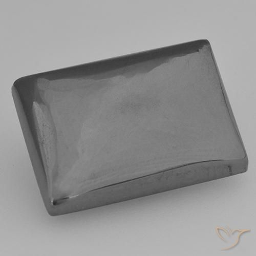 16.42ct Naturel Gris moyen Hématite, Baquette, Opaque