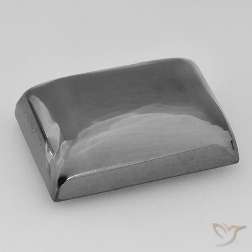 Hématite Gris argent naturelle Baquette, 22.63 ct, Opaque