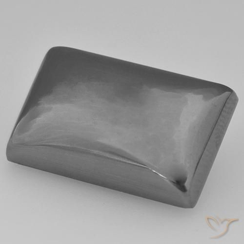 Hématite Gris moyen naturelle Baquette, 33.91 ct, Opaque