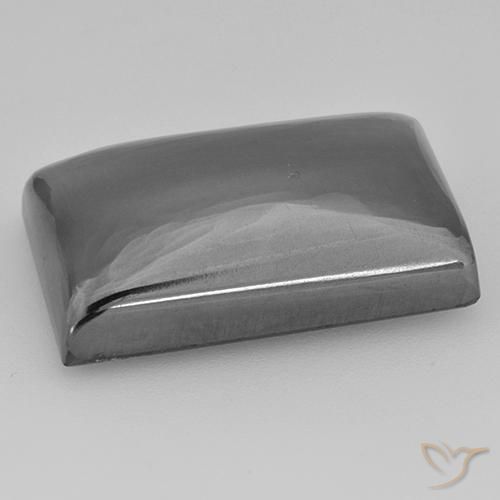 Hématite Gris moyen naturelle Baquette, 33.91 ct, Opaque