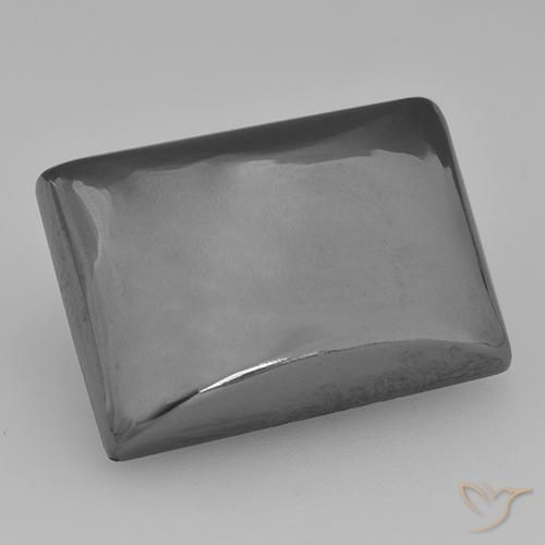 27.45ct Naturel Gris moyen Hématite, Baquette, Opaque
