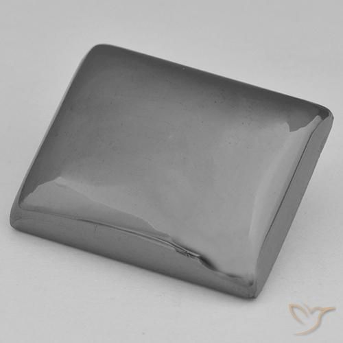 Hématite Gris argent naturelle Baquette, 23.74 ct, Opaque